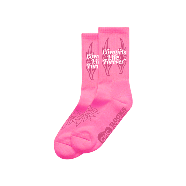 Cowgirl Pink Boot Socks