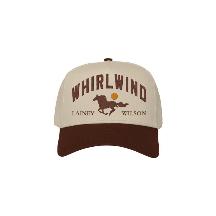WHITE/BROWN CAP