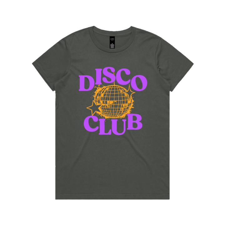 GRUNGE DISCO BALL CHARCOAL TSHIRT