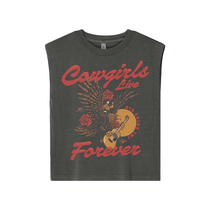 Eagle Rider Ladies Crop Coal Tank