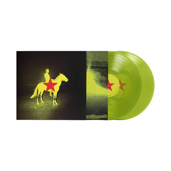 Redstar Wu &amp; The Worldwide Scourge - Transparent Fluoro Yellow Vinyl 2LP + Fluoro Logo Tshirt