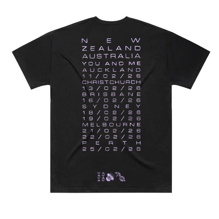 RIB TOUR TEE BLACK TSHIRT