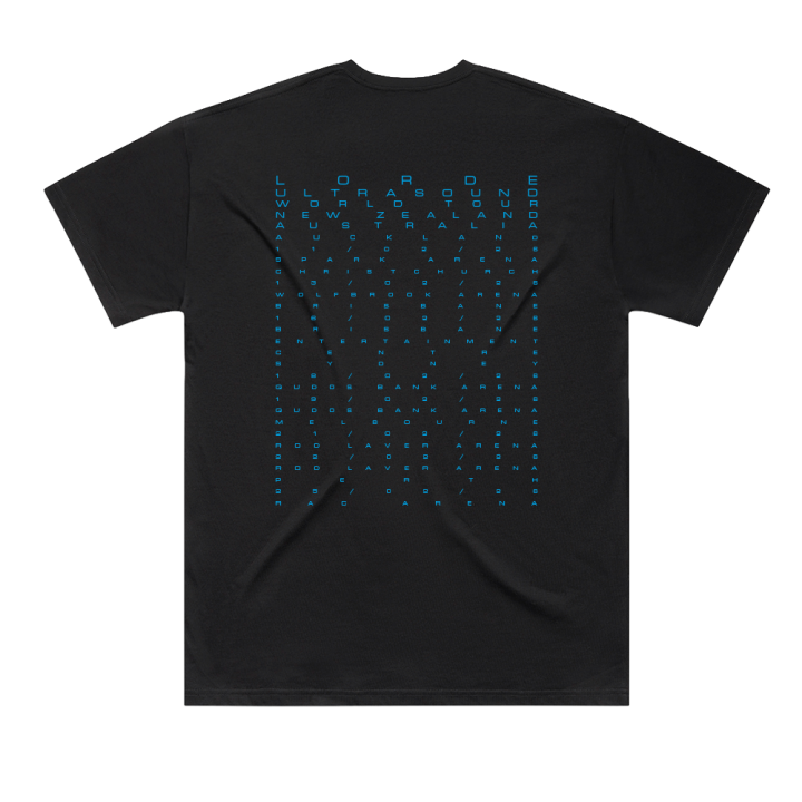 X-RAY TOUR TEE BLACK TSHIRT