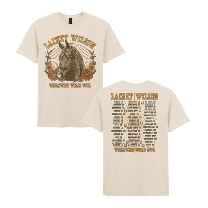 Whirlwind World Tour Derby Natural Tshirt