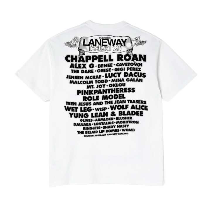 (2026)No Frills Lineup 2026 White Tshirt