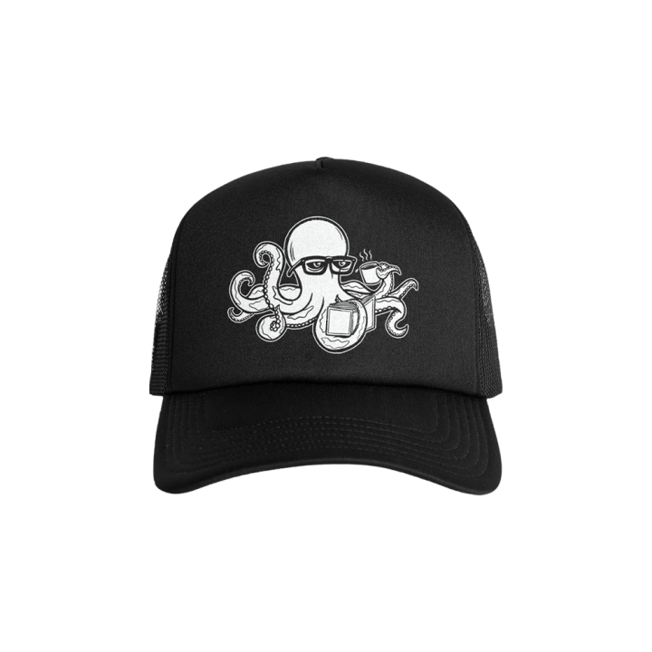 BLACK TRUCKER CAP