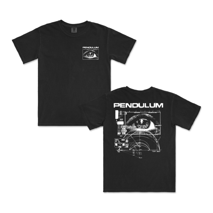 White Eye Tee Black Tshirt