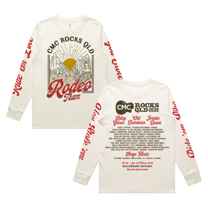 Rodeo Team Ladies Natural Longsleeve Tshirt