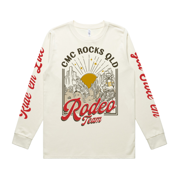 Rodeo Team Ladies Natural Longsleeve Tshirt