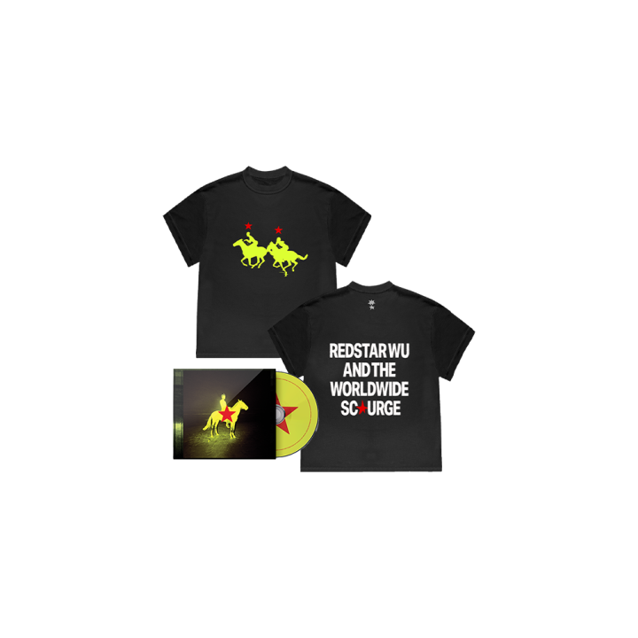 Redstar Wu &amp; The Worldwide Scourge CD + Black Album Tshirt