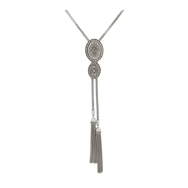 Silver-Plated Bolo Necklace