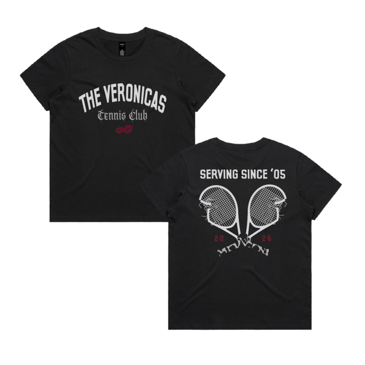 Tennis Club Black Tshirt