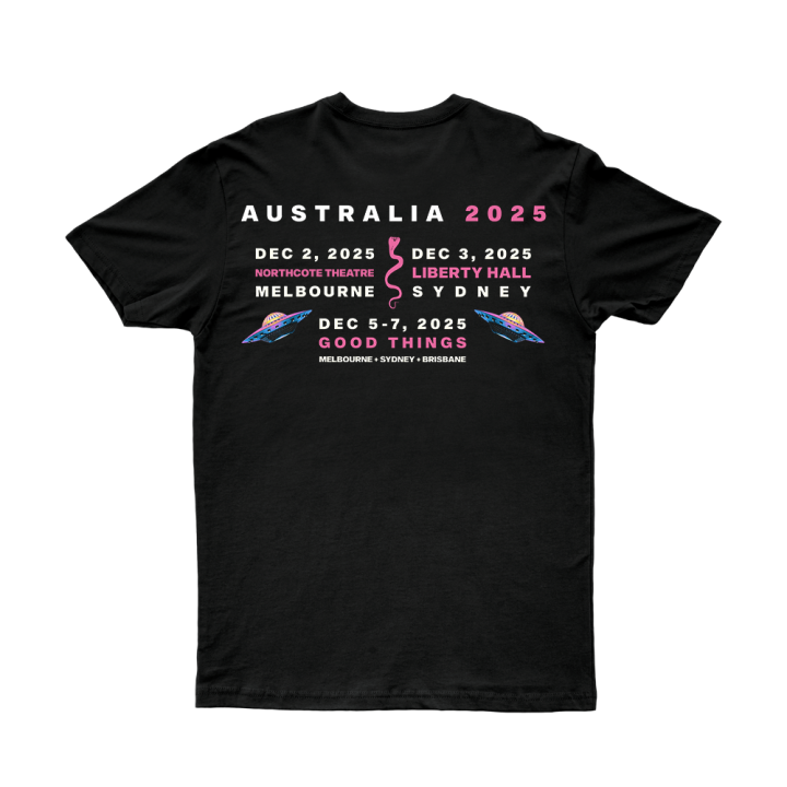 Australian Tour Black Tshirt