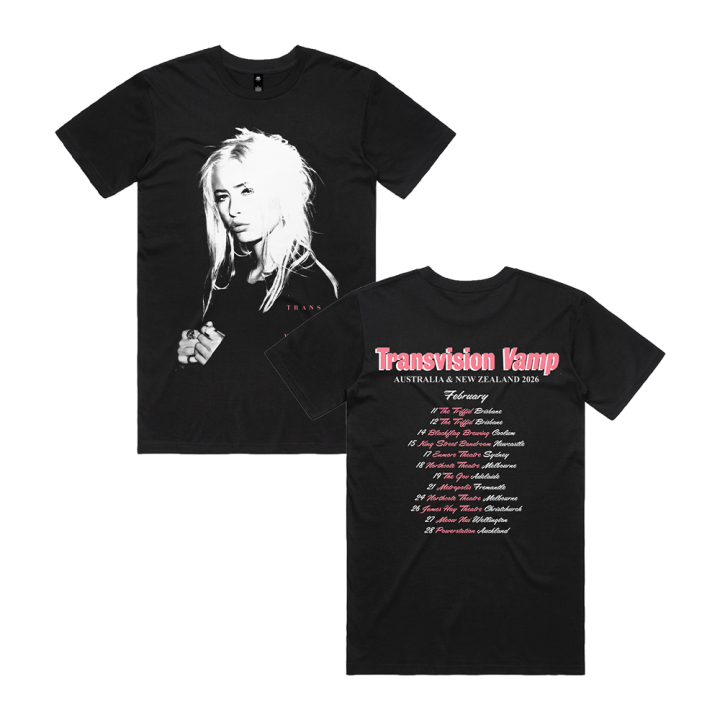 Black Aus/NZ 2026 Tour Tshirt