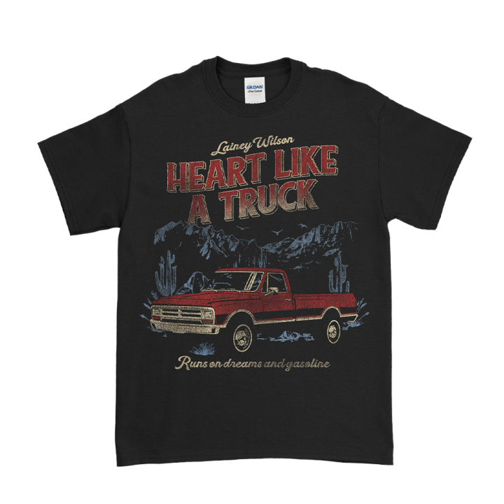 Truck Mountain Black Tshirt