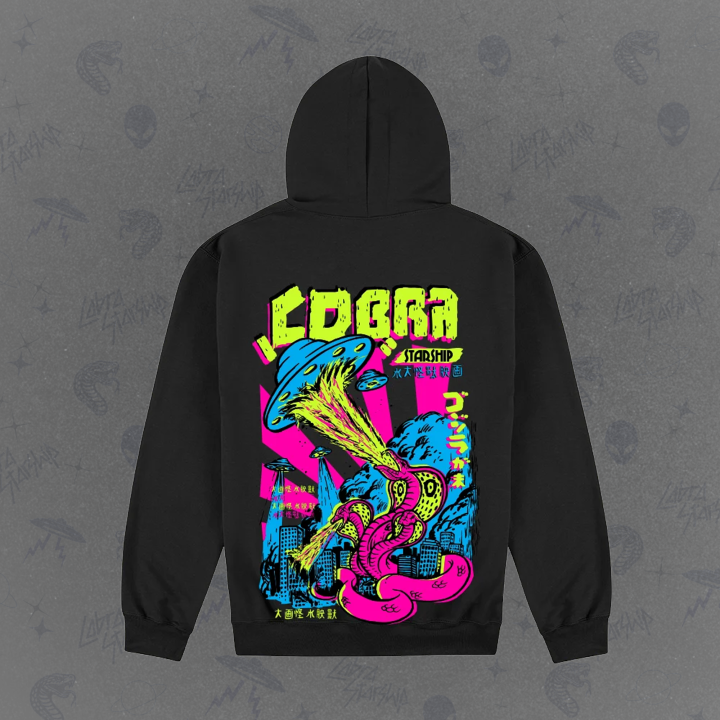 UFO Black Pullover Hood