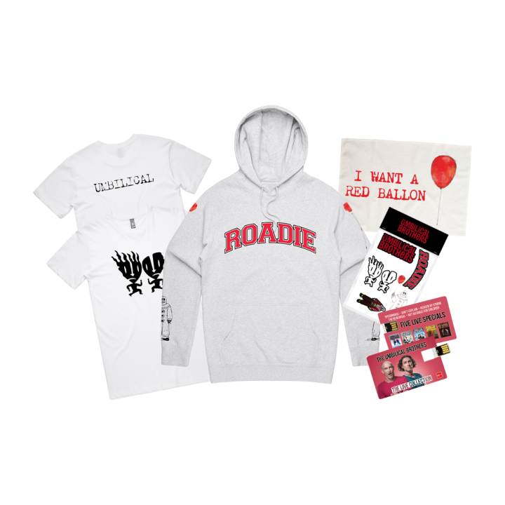 Bundle No 1 (Hoodie/ T-shirt/ Tote Bag/ Tea Towel, 1 x USB, sticker pack)