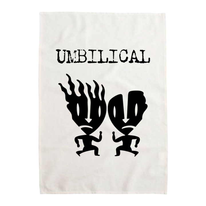 Umbilical White Tea Towel