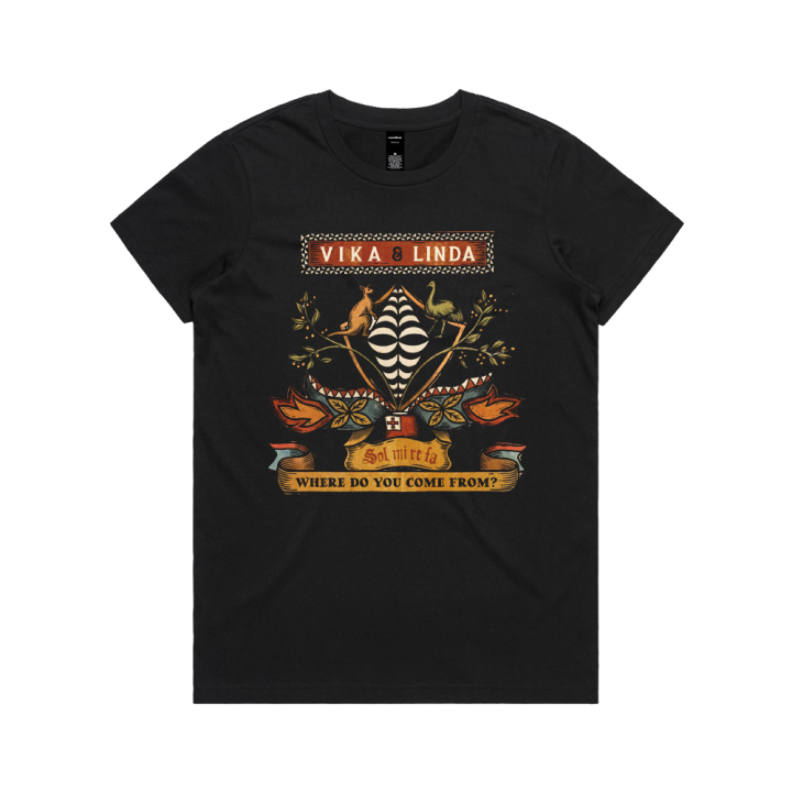 WDYCF? Coat-of-Arms Black Tshirt