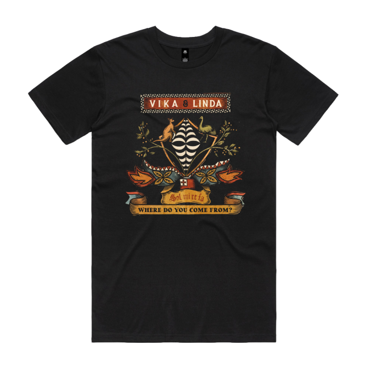 WDYCF? Coat-of-Arms Black Tshirt