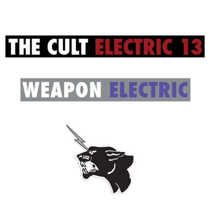  The Cult Electric 13 Sticker Set 