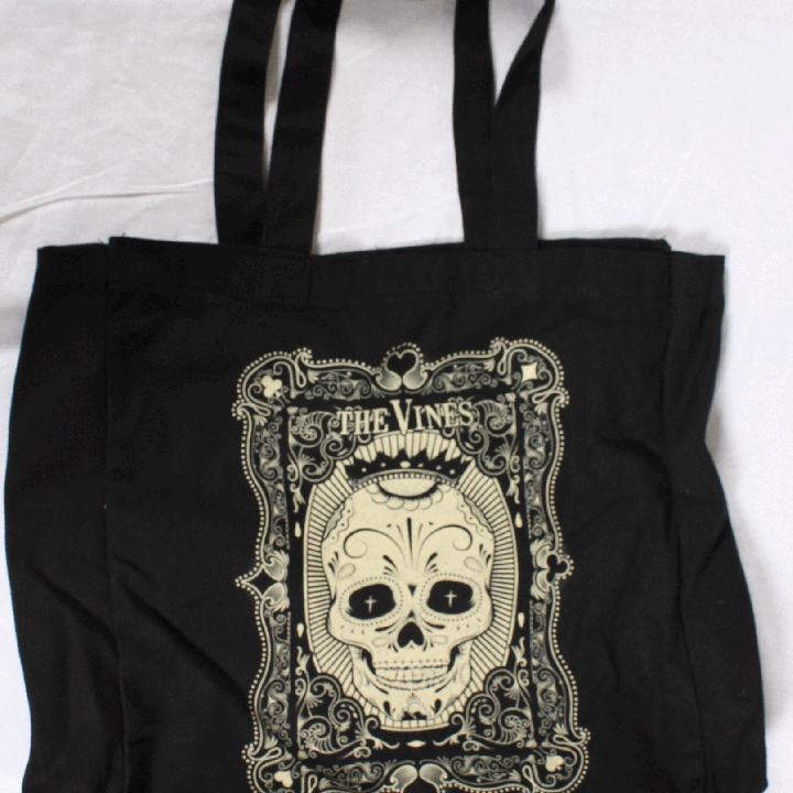 Skull Black Tote Bag