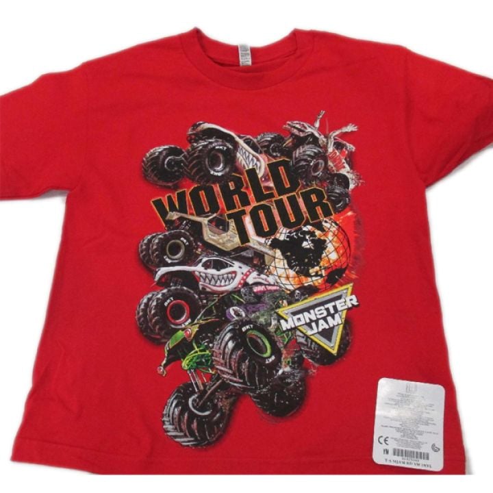 Monster Jam Series 2017 Red Youth Tee