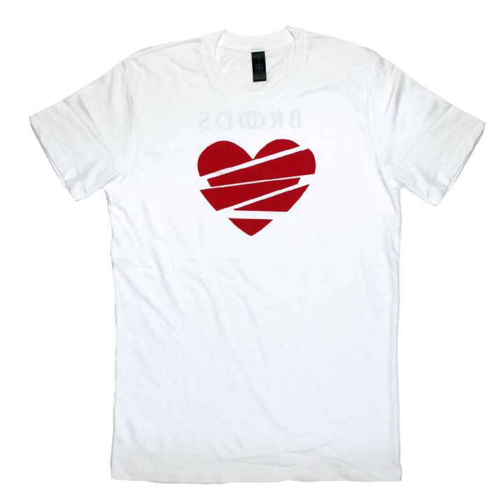 Heart Lines White Tshirt