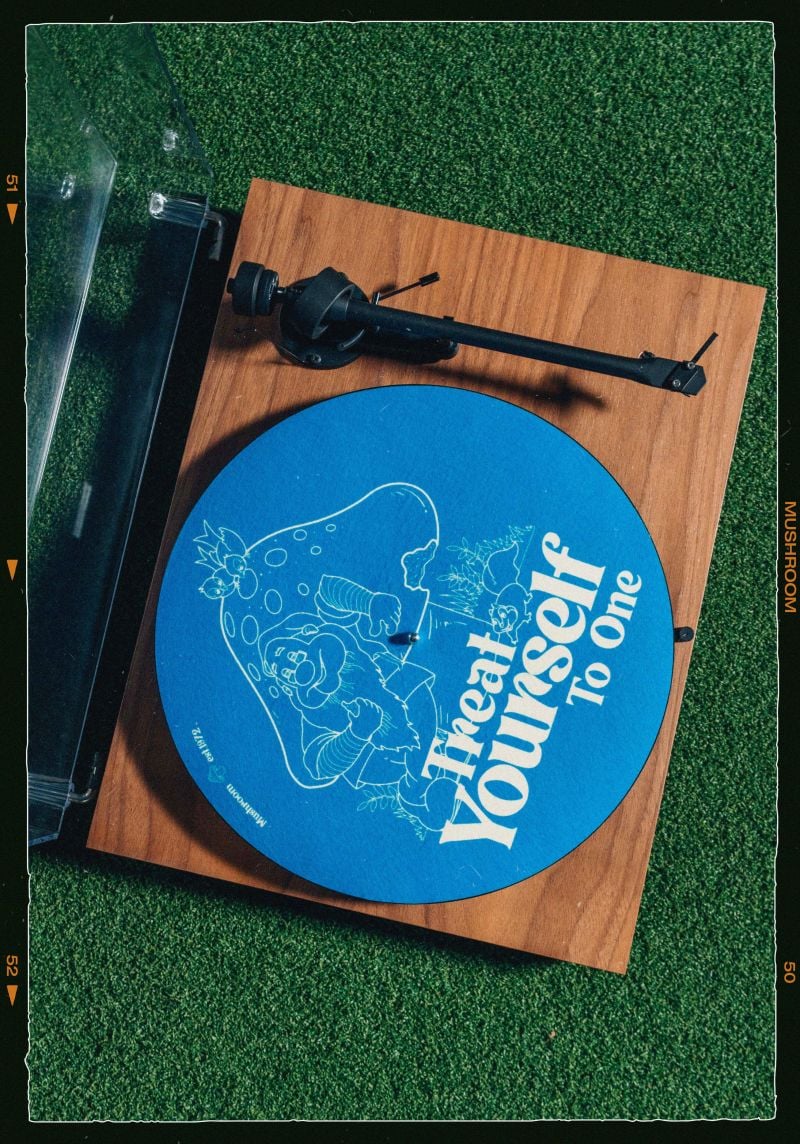 Treat Yourself Slip Mat Blue &amp; White