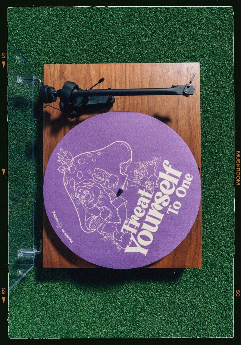 Treat Yourself Slip Mat White &amp; Purple