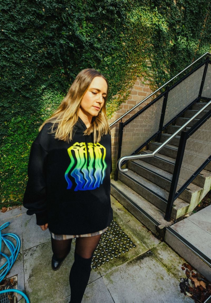 Mushroom Y2K Black Hoodie