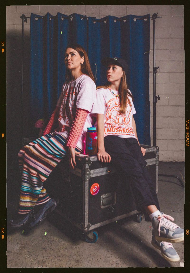 Magic Mushroom Tie Dye Pink T-shirt 