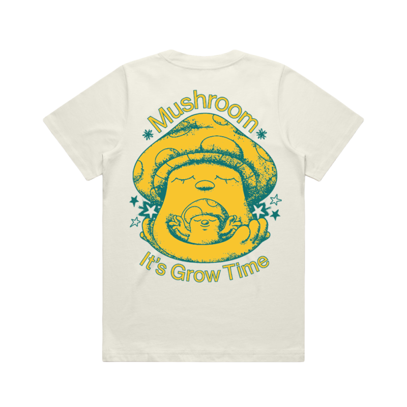 It's Grow Time Ecru Ladies Tshirt by Mushroom