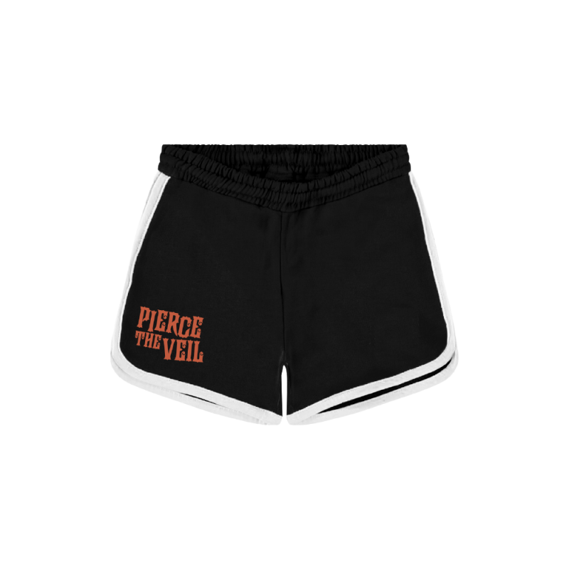 Dollface Black/White Run Shorts by Pierce the Veil