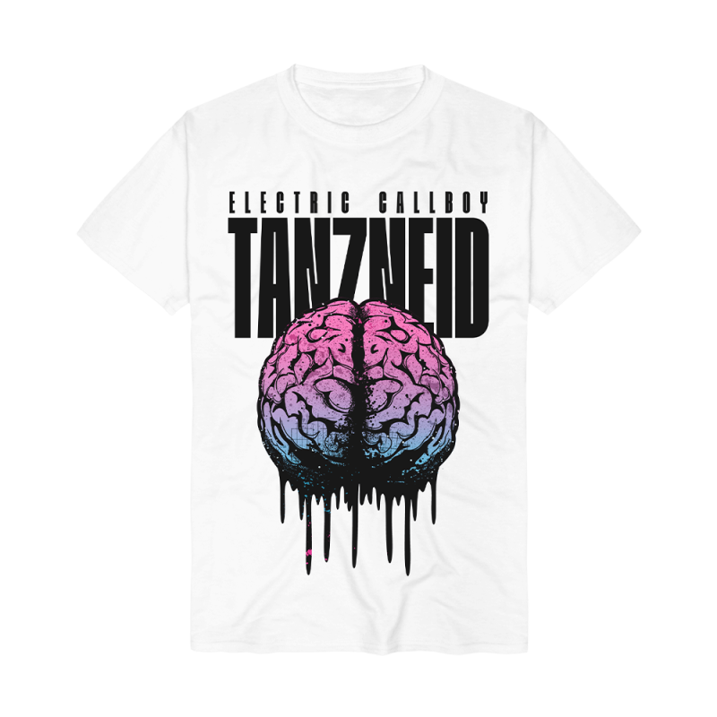 Melting Brain White Tshirt by Electric Callboy
