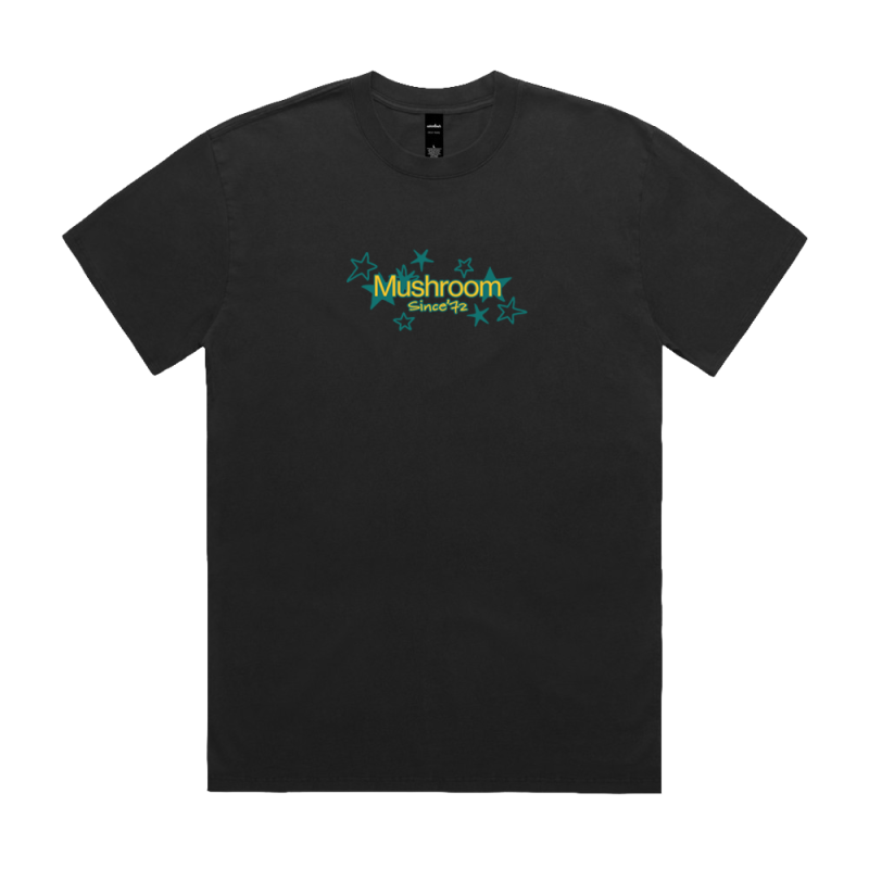 It's Grow Time Black Unisex Tshirt by Mushroom