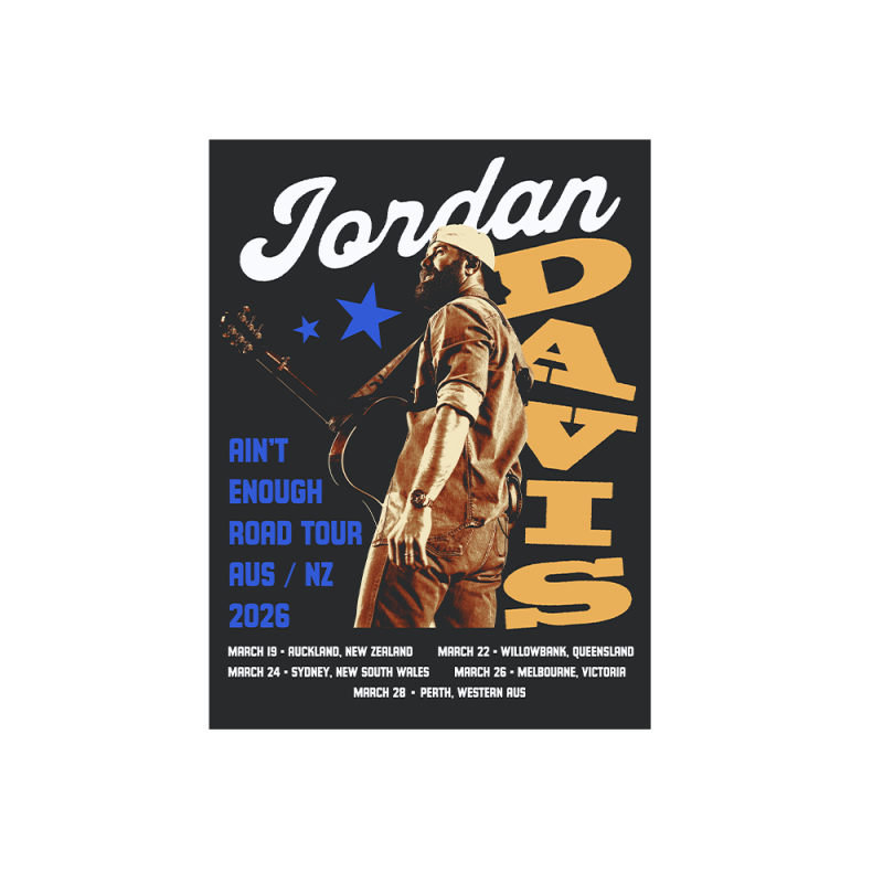 2026 AUS/NZ Tour Poster by Jordan Davis