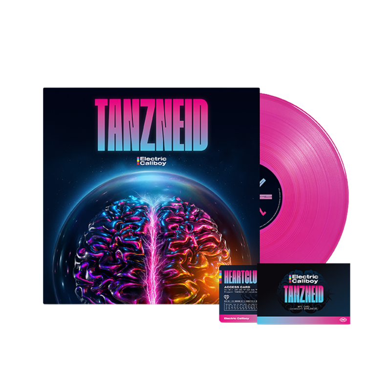TANZNEID Limited Edition Neon Pink Vinyl 1LP + NFC Fan Card by Electric Callboy