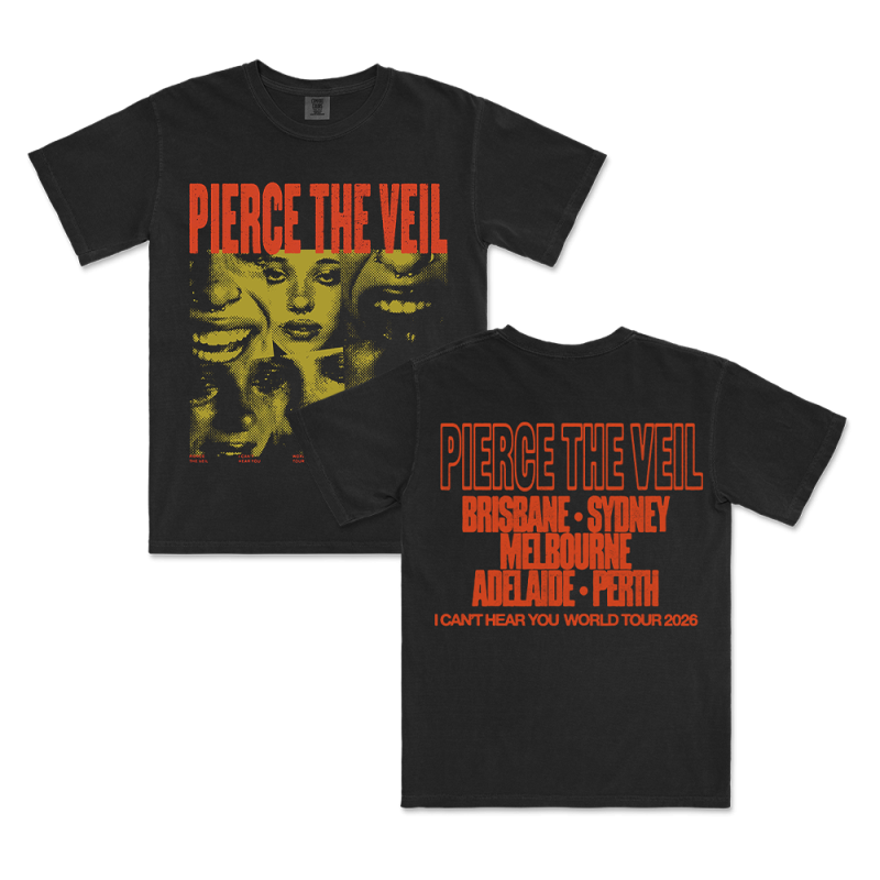 Scream Blocks Black Tour Tshirt by Pierce the Veil