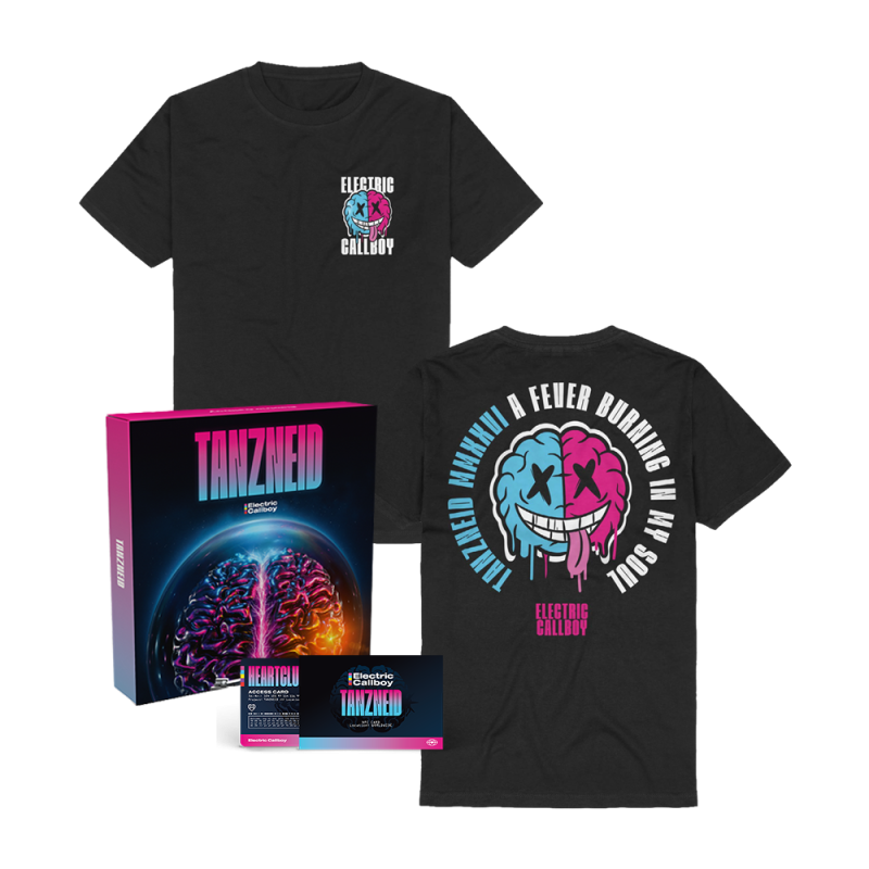 TANZNEID Ltd Edition Deluxe CD Box Set + NFC Fan Card + Soul Brain Tshirt by Electric Callboy