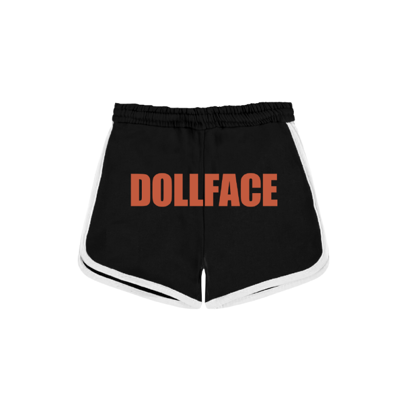 Dollface Black/White Run Shorts by Pierce the Veil