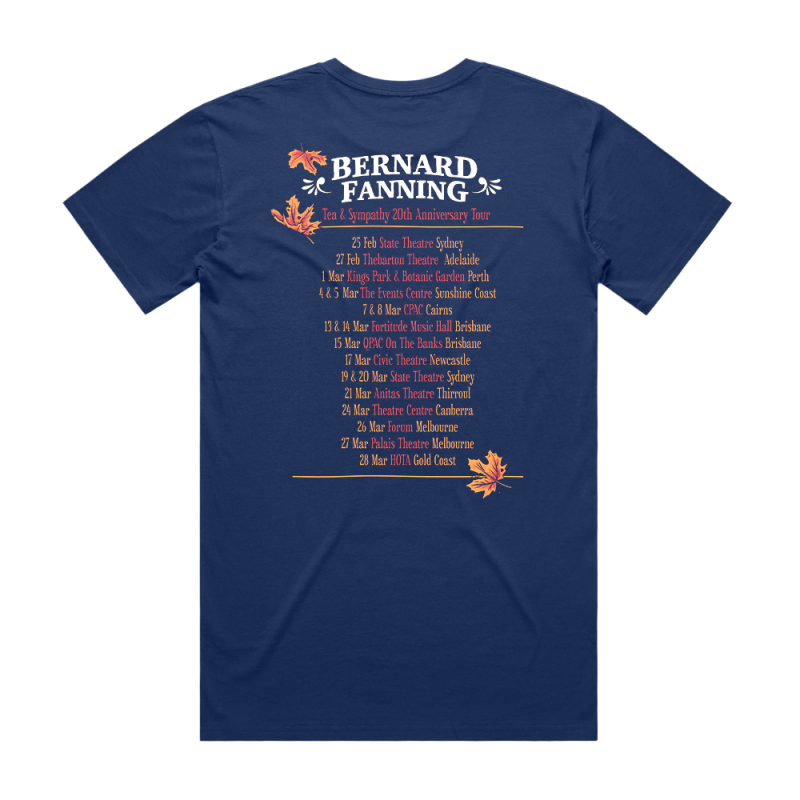 FACE TOUR COBALT TSHIRT by Bernard Fanning