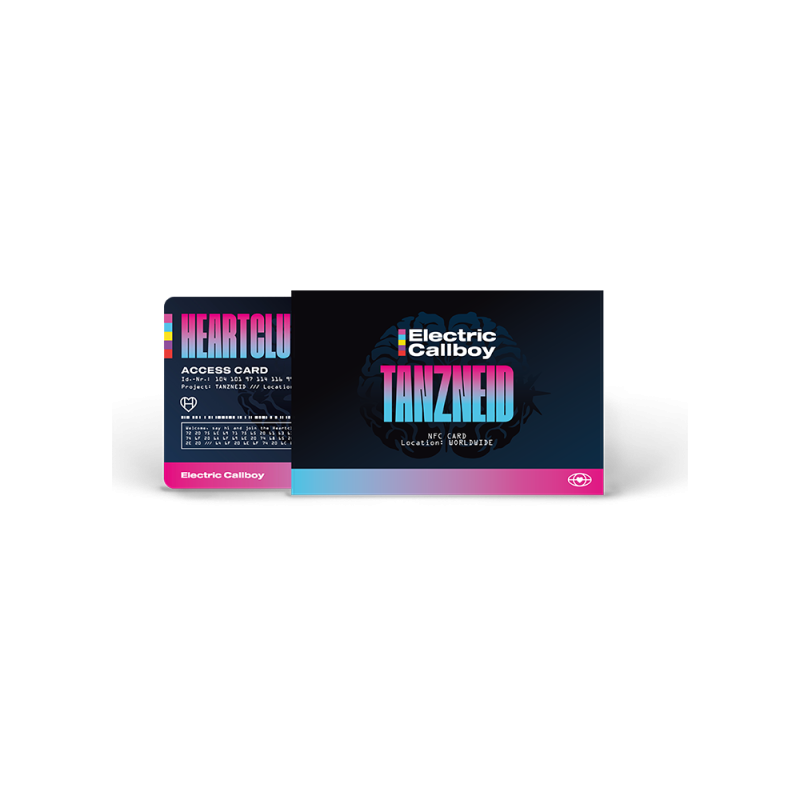 TANZNEID Limited Edition Neon Pink Vinyl 1LP + NFC Fan Card by Electric Callboy