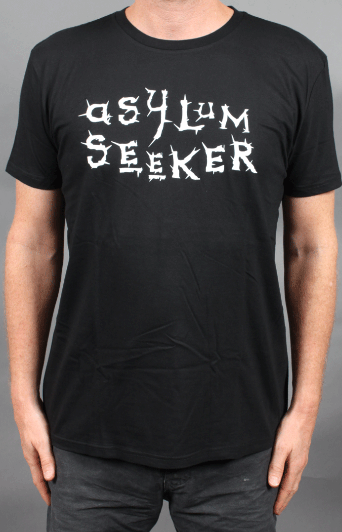Asylum Black Tshirt by Hunters & Collectors