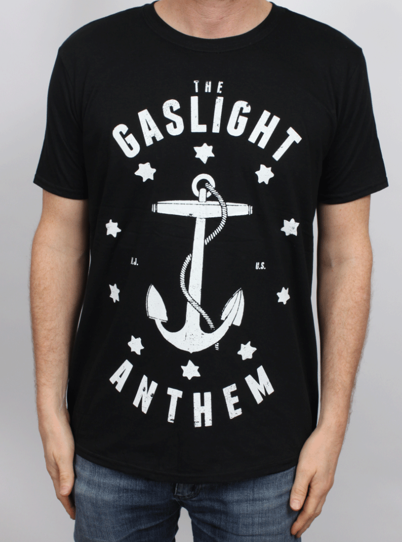 Anchor Black Tshirt by The Gaslight Anthem