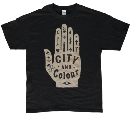 Hand Black Tshirt by City And Colour