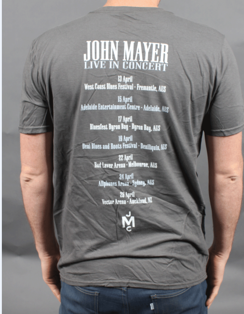 2014 Australian Tour Tshirt by John Mayer