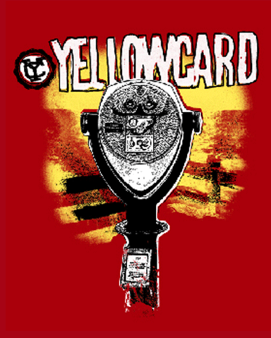 Binoculars Red Tshirt by Yellowcard
