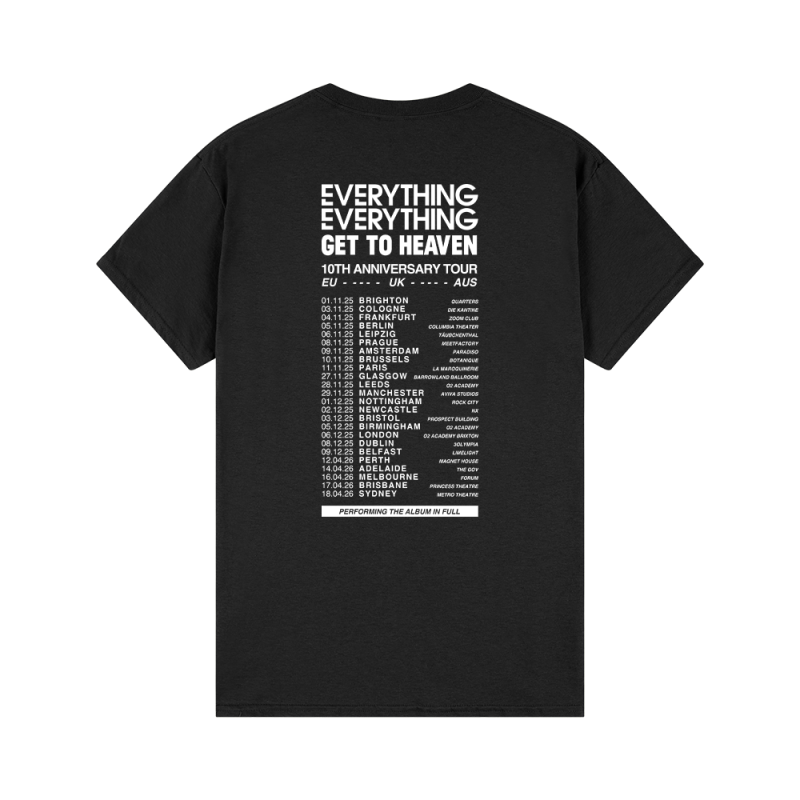 Tour Black Tshirt by Everything Everything