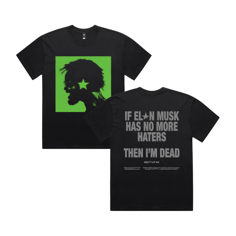 PIRATE RADIO TEE BLACK TSHIRT (2026 DATED) by Genesis Owusu